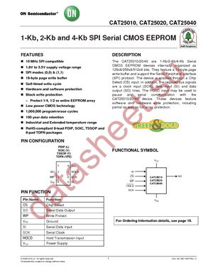 CAT25010VI-G datasheet  